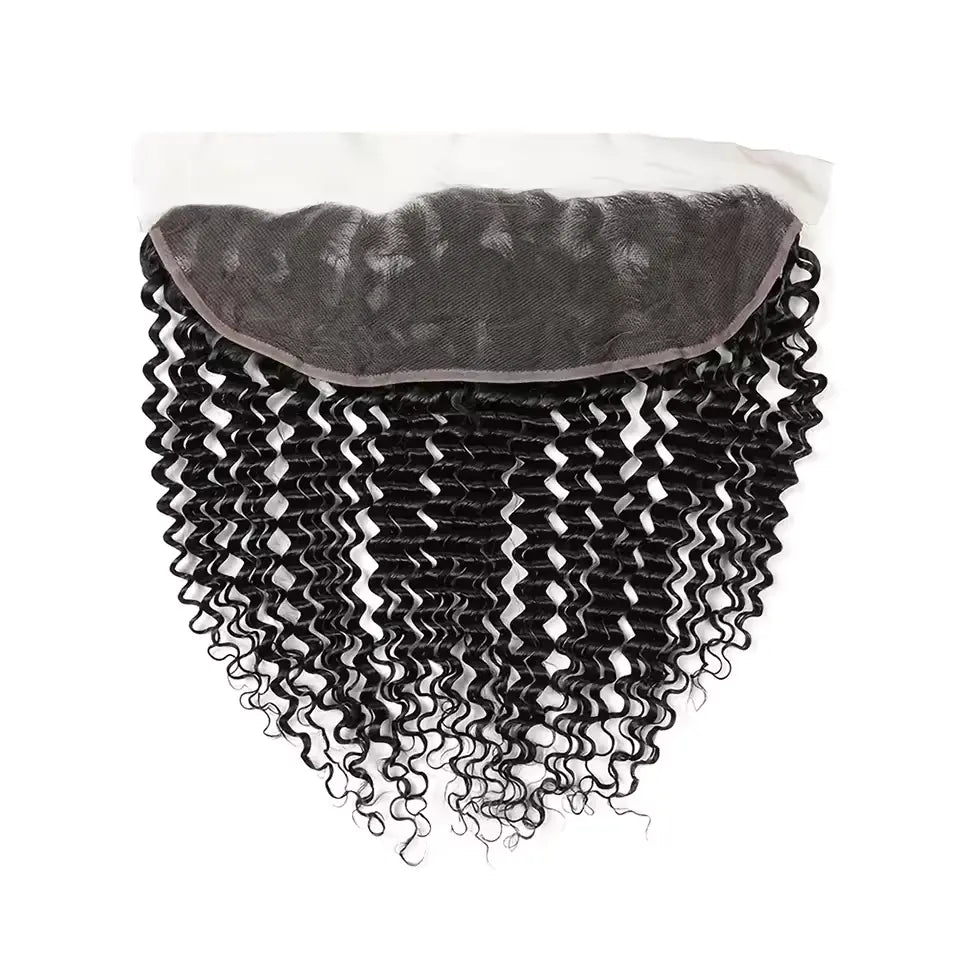 Closure 13x4 - HD Suisse Lace - Indian Raw Hair - Deep Wave - 100% Cheveux Naturels MaisonWig