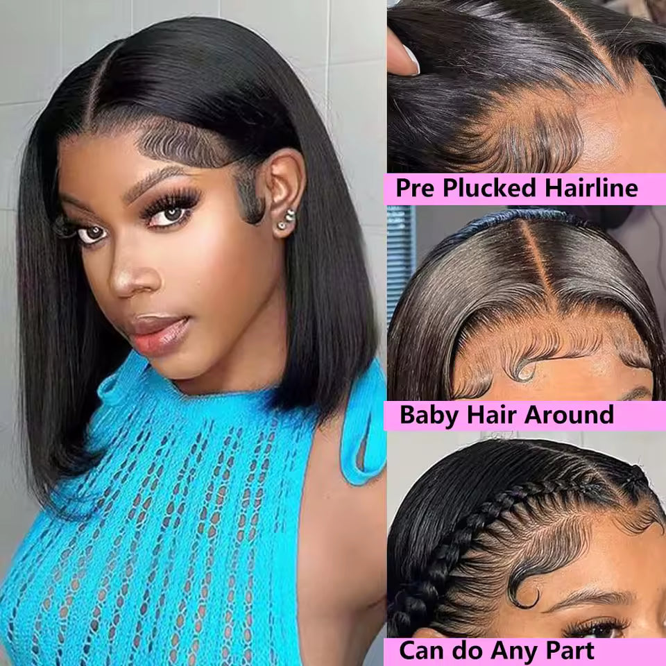 Wig - Short Wig - 100% Cheveux Naturels MaisonWig