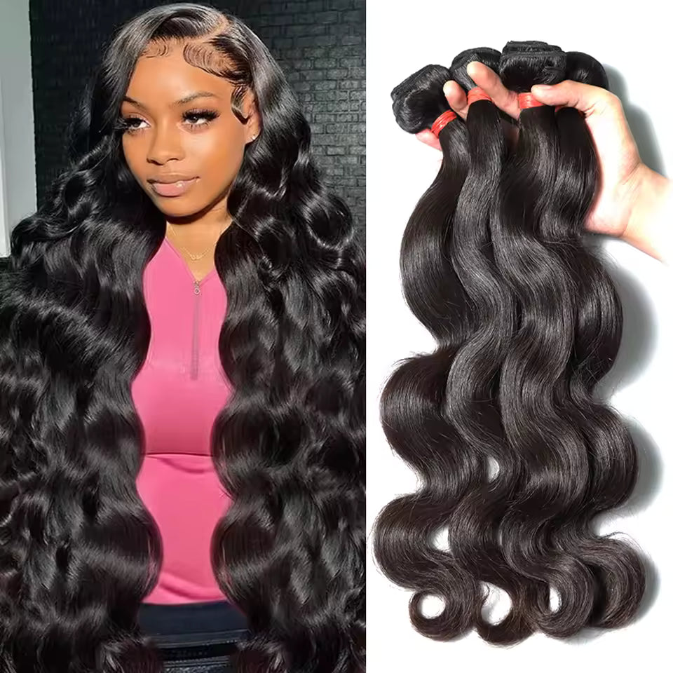 Tissage - Indian Raw Hair Double Drams - Body Wave - 100% Cheveux Naturels MaisonWig