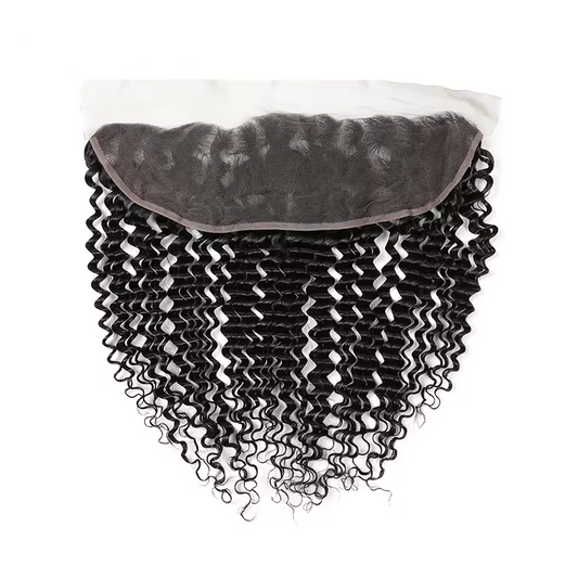 Closure 13x4 - HD Suisse Lace - Indian Raw Hair - Deep Wave - 100% Cheveux Naturels