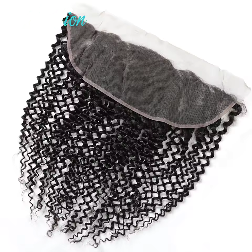 Lace Frontal 13x4 - Bresilien - Kinky Curly - 100% Cheveux Naturels