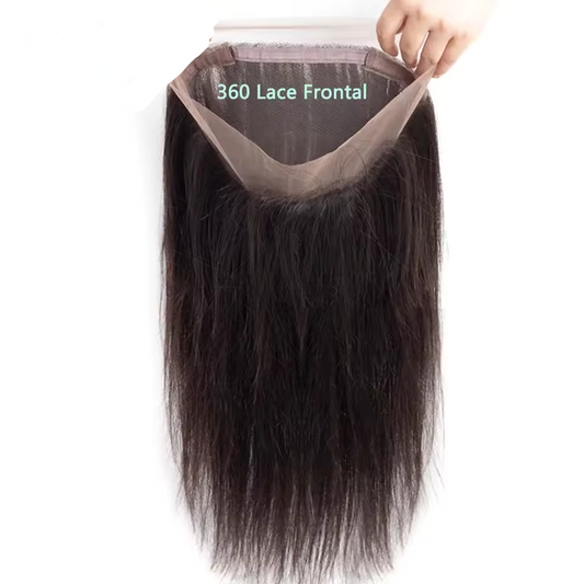360 Frontal - Bresilien - Lisse - 100% Cheveux Naturels