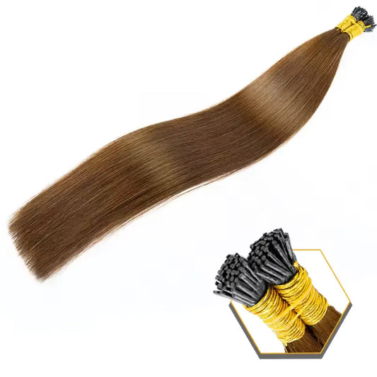 Keratine 100g - Meches Européennes - Couleur 4 - Lisse - 100% Cheveux Naturels MaisonWig