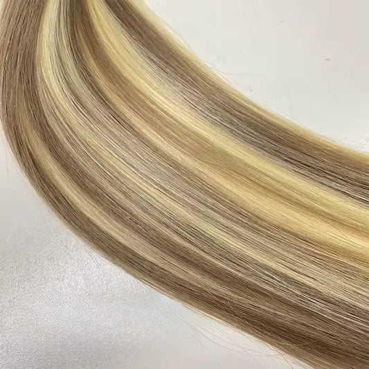 Keratine 100g - Meches Européennes - Couleur 27/613 - Lisse - 100% Cheveux Naturels MaisonWig