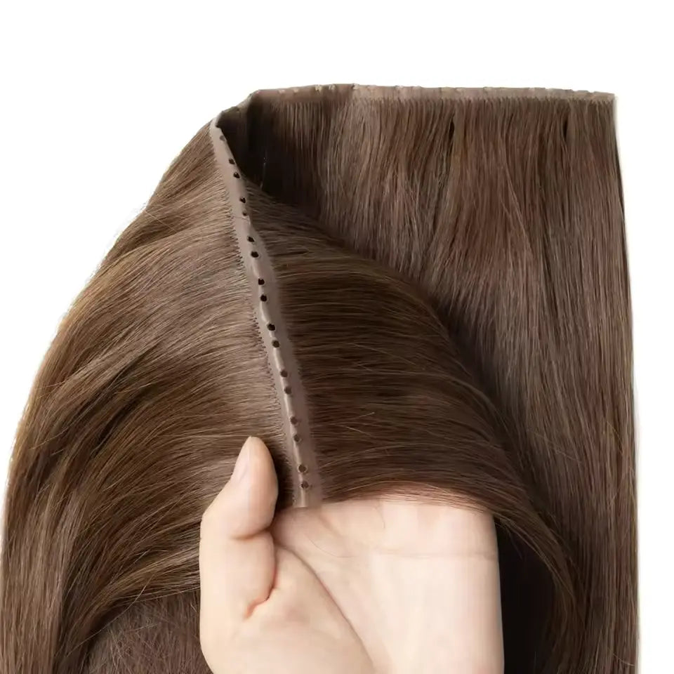 Weft 100g - Meches Européennes - Couleur 4 - Lisse - 100% Cheveux Naturels MaisonWig