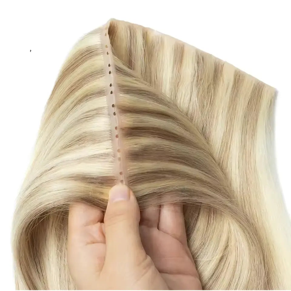 Weft 100g - Meches Européennes - Couleur M4/613 - Lisse - 100% Cheveux Naturels MaisonWig