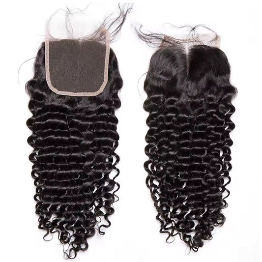 Closure 4x4 - Bresilien - Deep Wave - 100% Cheveux Naturels