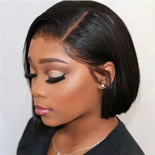 Wig - Raw Asian Bob HD Lace 2x6 - Lisse - 100% Cheveux Naturels