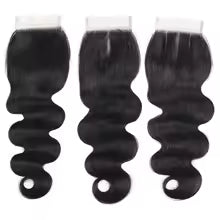 Closure 4x4 - Indian Raw Hair - Body Wave - 100% Cheveux Naturels