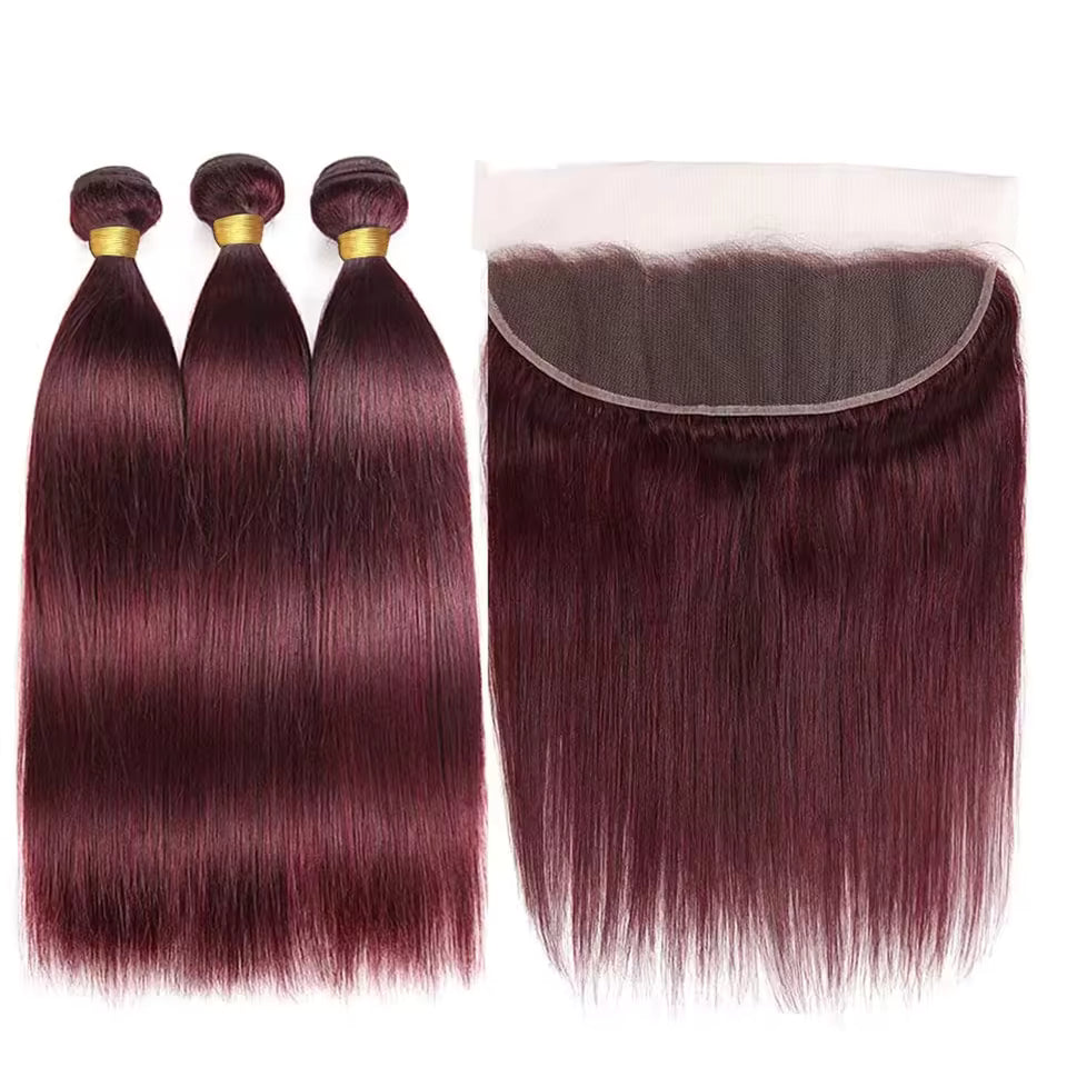 Lace Frontal 13x4 - Brésilien Lisse - Couleur Blond 99j - 100% Cheveux Naturels