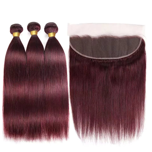 Lace Frontal 13x4 - Brésilien Lisse - Couleur Blond 99j - 100% Cheveux Naturels