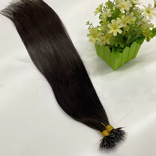 Keratine 100g - Meches Européennes - Couleur 1C - Lisse - 100% Cheveux Naturels MaisonWig